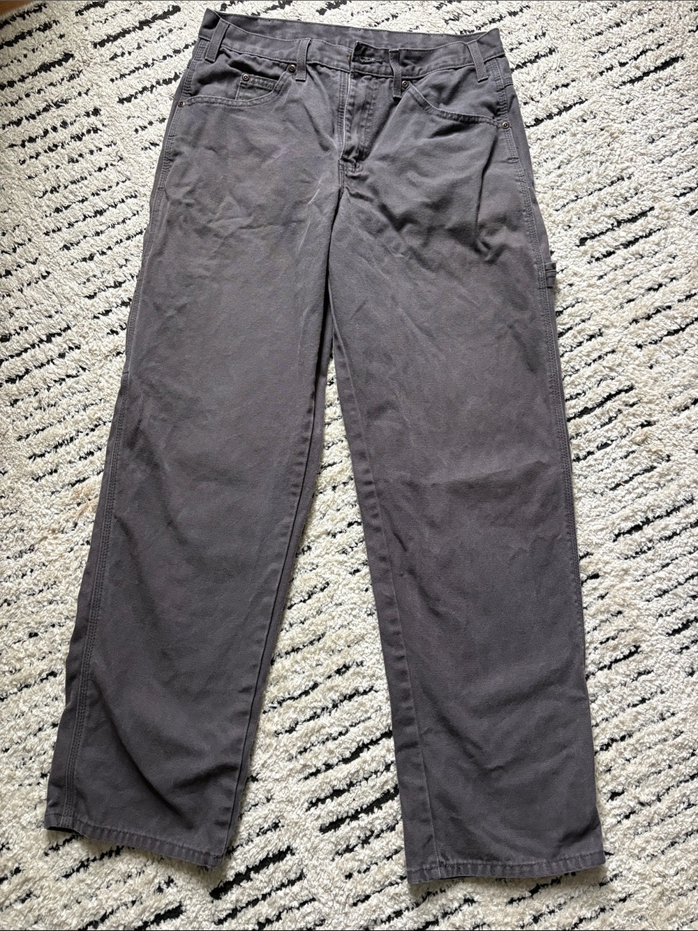 Dickies Cargo Work Pants in Charcoal Gray